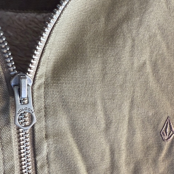 Volcom Beige Zip-Up Jacket - Picture 4 of 5